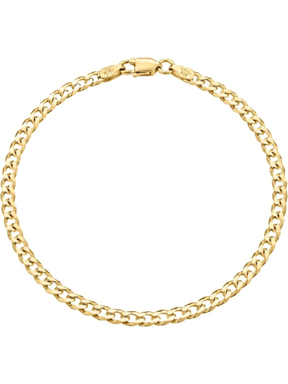 Elegant Gold Chain Bracelet for Women | 925 Sterling Silver Plated Jewelry